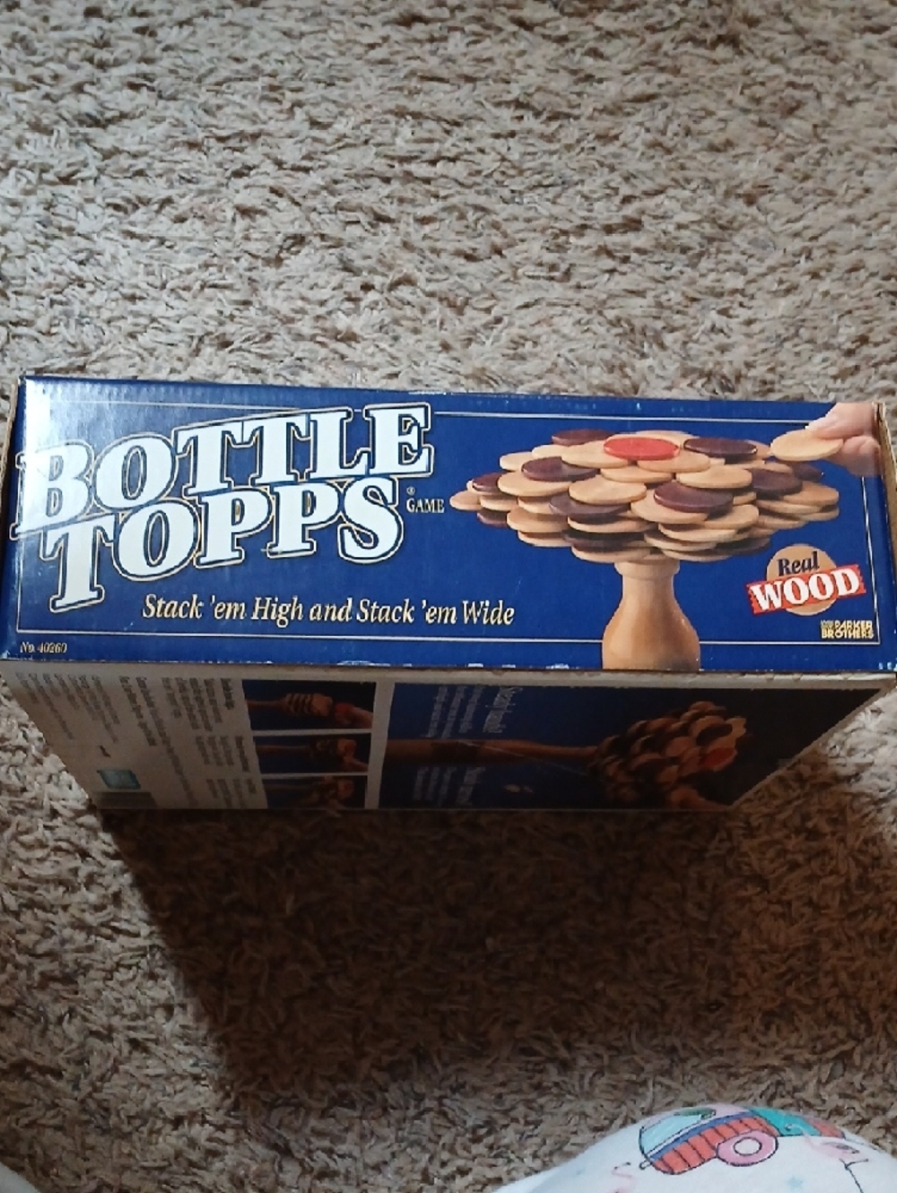 Bottle Topps Game - Blue Box with Wood Pieces - Picture 4 of 5